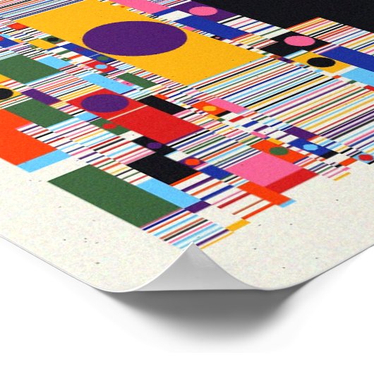 Poster Conception de motif de nombres de Ramanujan (Coin)