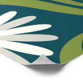 Poster Conception de motif floral sans couture. Style sca (Coin)