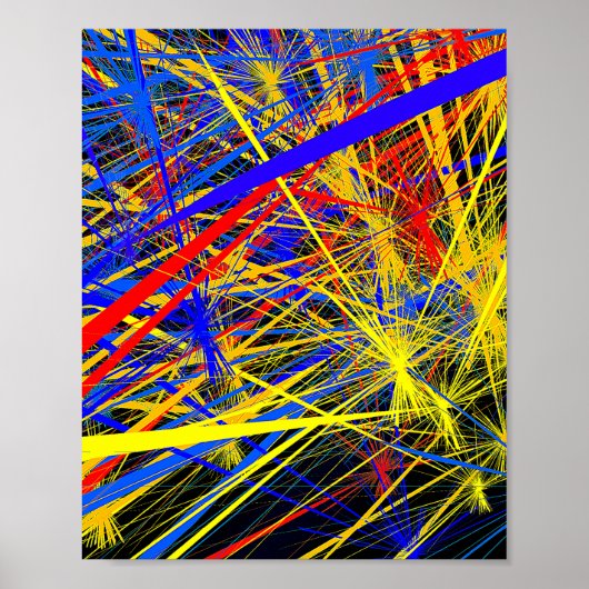 Poster Conception de Motif géométrique Abstrait (Devant)