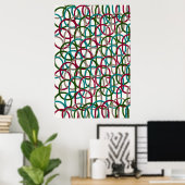 Poster Conception de motifs géométriques quantiques (Bureau à domicile)