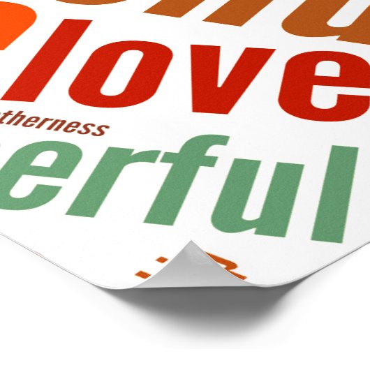 Poster Conception de mots positifs (Coin)