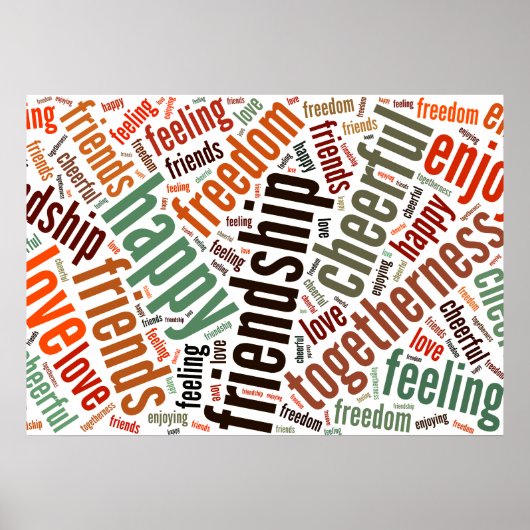 Poster Conception de mots positifs (Devant)