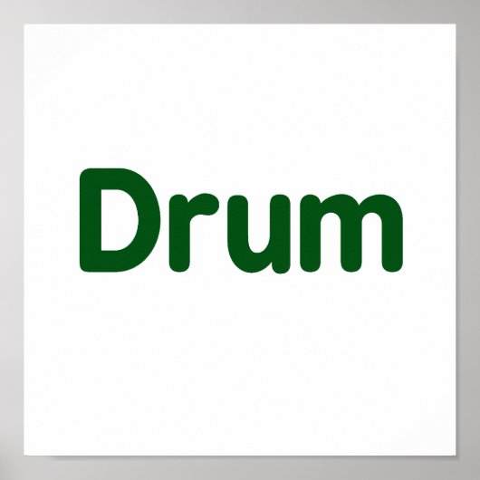 Poster conception de musique verte (Devant)
