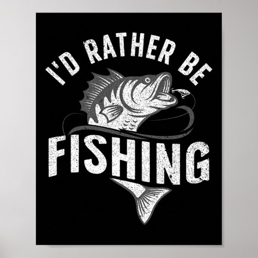 Poster Conception de nouveauté de pêche drôle pour hommes (Devant)