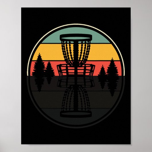 Poster Conception de nuances amusantes Frisbee de golf de (Devant)