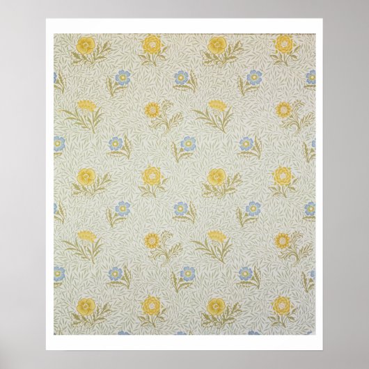Poster Conception de papier peint en poudre, 1874 (Devant)