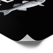Poster Conception de pêche amusante Byss rayée Cape Cod S (Coin)
