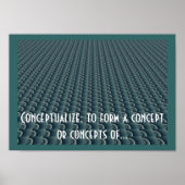Poster Conception de pensée créative Conceptualiser (Devant)