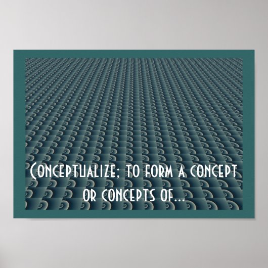 Poster Conception de pensée créative Conceptualiser (Devant)