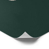 Poster Conception de perfusionniste en ligne vert forêt (Coin)