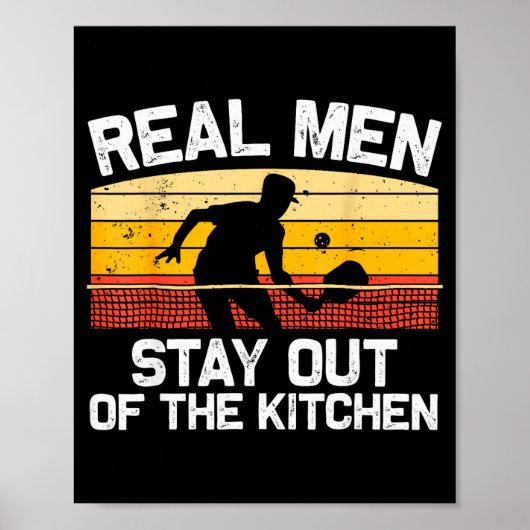 Poster Conception de pickleball pour hommes garçons pickl (Devant)