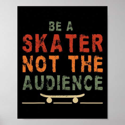 Poster Conception de planche à roulettes pour skateur S (Devant)