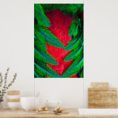 Poster Conception de plume de Quetzal resplendissant (Cuisine)