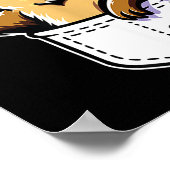 Poster Conception de poche de jour de marmotte mignonne d (Coin)