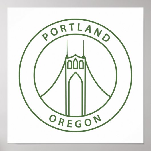 Poster Conception de Portland Oregon (Devant)