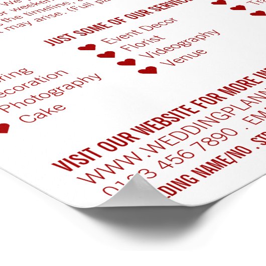 Poster Conception de proposition, planificateur d'événeme (Coin)