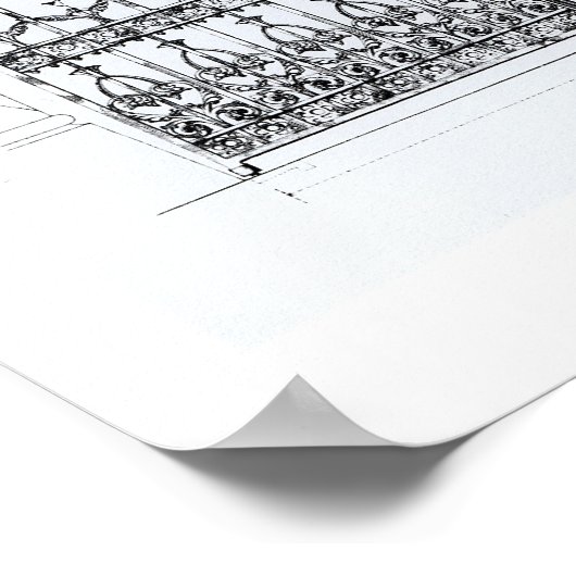 Poster Conception de rails en fonte, de 'Macfarlane's (Coin)