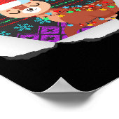 Poster Conception de rennes de Noël détestable de Noël (Coin)