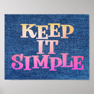 Poster Conception de rétablissement simple