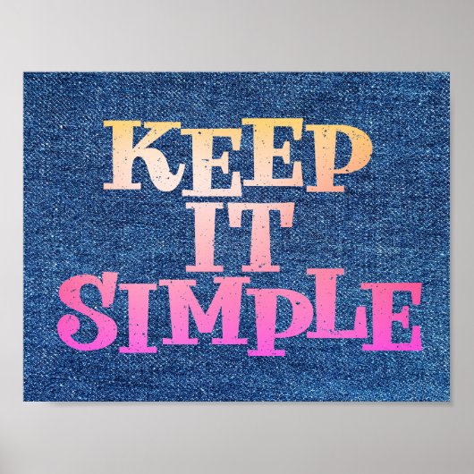 Poster Conception de rétablissement simple (Devant)