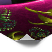 Poster Conception de rotation florale (Coin)