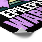Poster Conception de sensibilisation à l'épilepsie Vintag (Coin)
