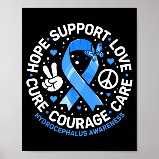 Poster Conception de sensibilisation au ruban bleu pour l (Devant)