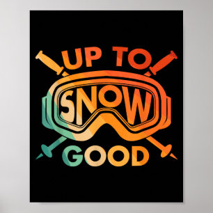 Poster Conception de ski cool pour homme femme skieur nei