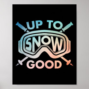 Poster Conception de ski cool pour hommes femmes skieur n