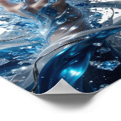 Poster Conception de slogan argentée Edgy WATER MAGIC (Coin)