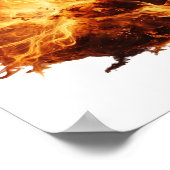Poster Conception de slogan Balle de FEU argentée vibrant (Coin)