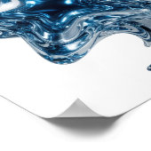 Poster Conception de slogan BLUE STAR argenté propre (Coin)
