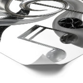 Poster Conception de slogan Crisp Silver MUSIC IN MOTION (Coin)