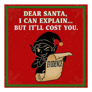 Poster conception de slogan de Noël drôle