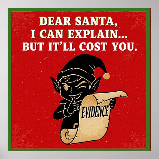 Poster conception de slogan de Noël drôle (Devant)