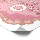 Poster Conception de slogan FABULEUX rose moderne (Coin)