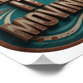 Poster Conception de slogan KEEP IT MOVING Or Moderne (Coin)