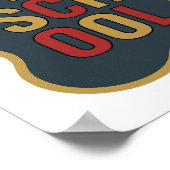 Poster Conception de slogan OLD SCHOOL Chic Gold (Coin)