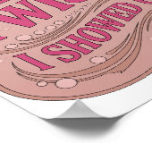 Poster Conception de slogan PLOT TWIST rose frappant (Coin)
