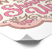 Poster Conception de slogan PLOT TWIST rose ICONIQUE JE S (Coin)