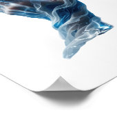 Poster Conception de slogan WATER MAGIC argentée accroche (Coin)