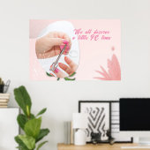 Poster Conception de Spa pour Ongles Floraux (Bureau à domicile)