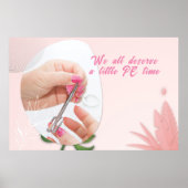 Poster Conception de Spa pour Ongles Floraux (Devant)
