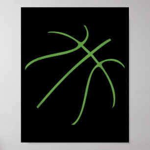 Poster Conception de sport de baseball mignon avec couleu