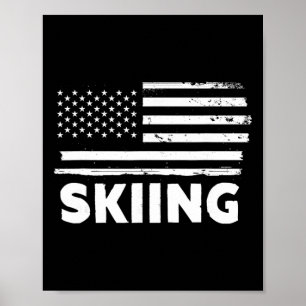 Poster Conception de sport patriotique de drapeau de la v
