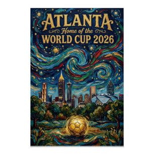 Poster Conception de stade de la ville pour l'art du foot