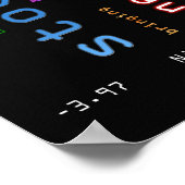 Poster Conception de stockMarket bleu (Coin)