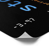 Poster Conception de stockMarket bleu (Coin)