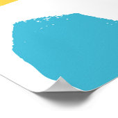 Poster Conception de surface dessinée à la main. Memphis (Coin)