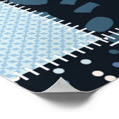 Poster Conception de surfaces composées. Motif de patchwo (Coin)